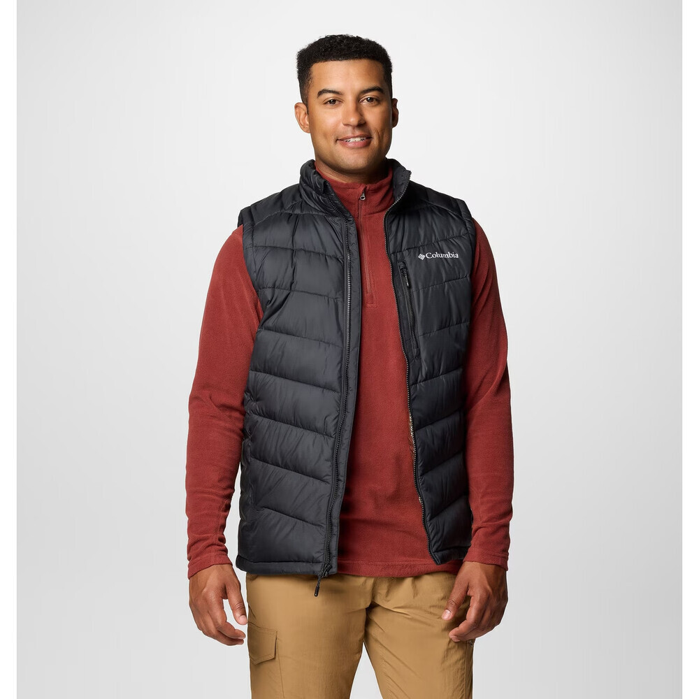 Columbia Labyrinth Loop II Vest Men's Black Insulated Full Zip Hiking JAX571
